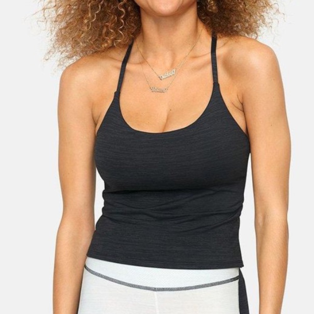 Outdoor Voices Move Free Tank Top in Night Black